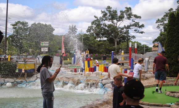 People on Putt Putt Course