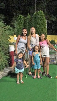 Happy Family on Putt Putt Course
